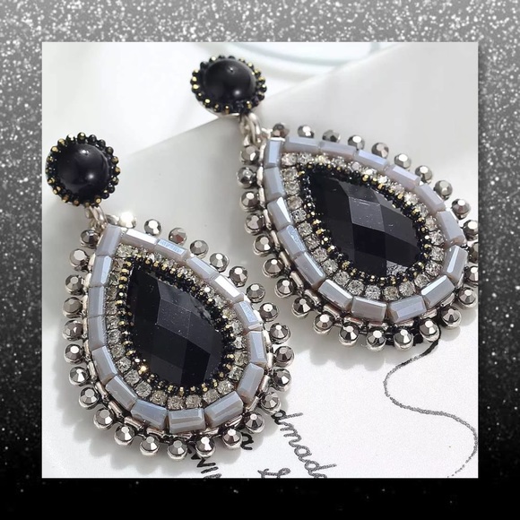 5⭐️RESTOCK🆕 Austrian Crystal Enamel Dangle Earrin - Picture 3 of 5